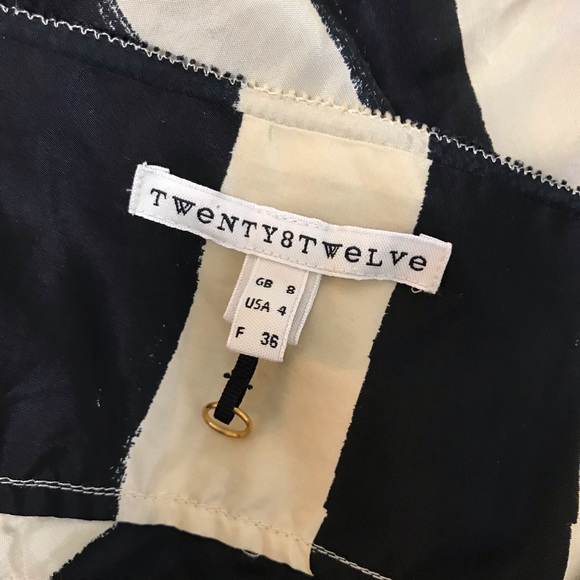 Twenty8twelve black and cream striped mini dress - Picture 6 of 6